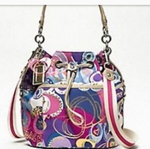 Coach Poppy Drawstring Crossbody Bucket Bag